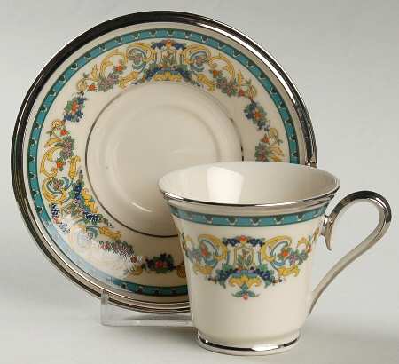 Fair Lady Footed Demitasse Cup & Saucer Set by Lenox