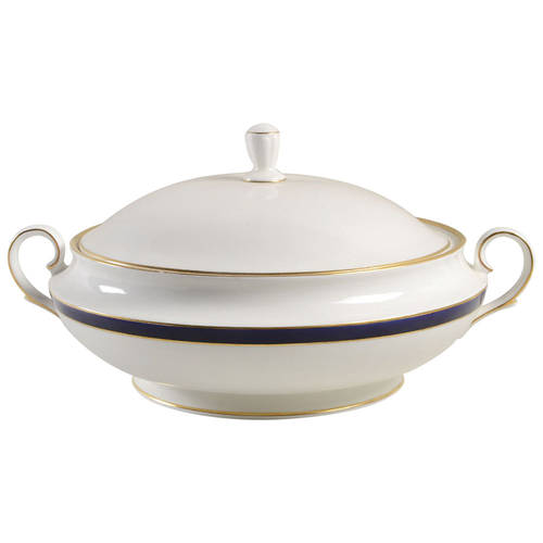 Federal Cobalt Round Covered Vegetable