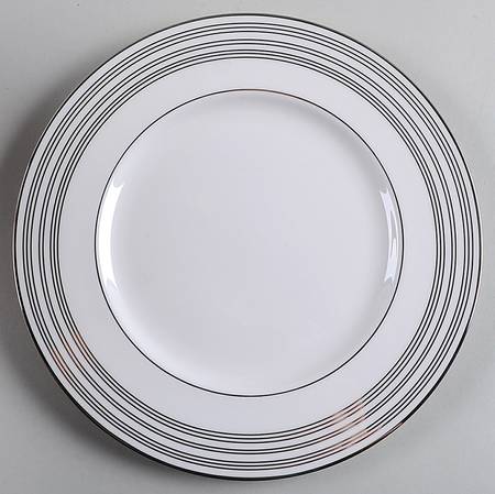 Federal Platinum Accent Luncheon Plate