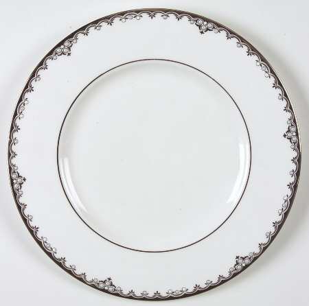 Federal Platinum Accent Luncheon Plate