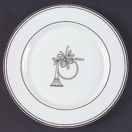 Federal Platinum Holiday DessertPie Plate