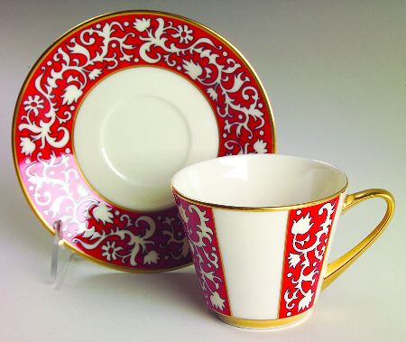 Firesong Flat Cup & Saucer Set by Lenox