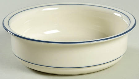 Blue Pinstripes (For the Blue) Soup/Cereal Bowl