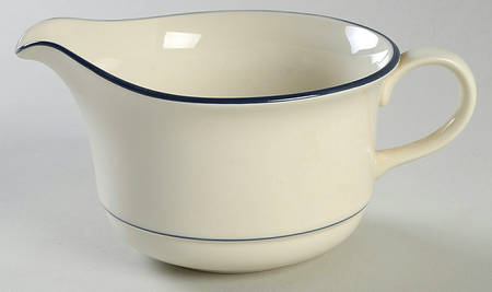 Blue Pinstripes (For the Blue) Open Sauce Boat
