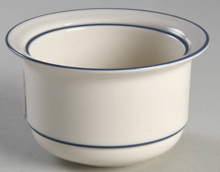 Blue Pinstripes (For the Blue) Sugar Bowl No Lid