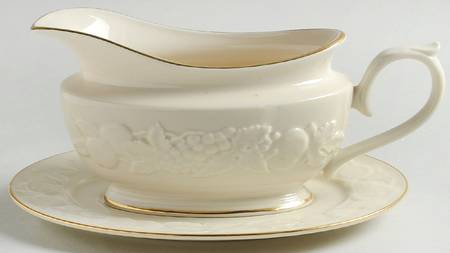 Fruits of Life Gravy Boat & Underplate