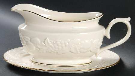 Fruits of Life Gravy Boat & Underplate