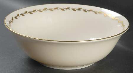 Golden Wreath 9" Round Vegetable Bowl