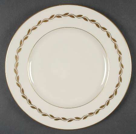 Golden Wreath Salad Plate