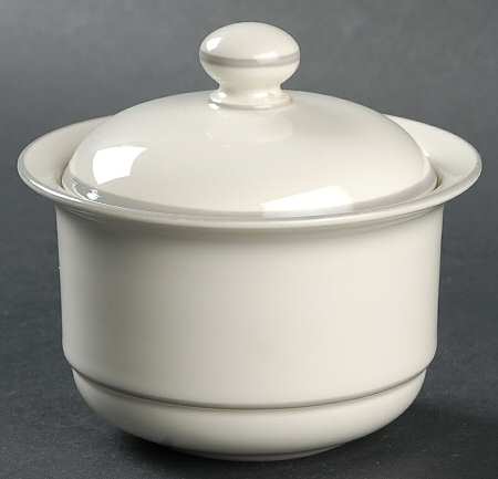 Grey Pinstripes (For the Grey) Sugar Bowl & Lid