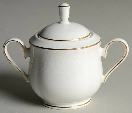Hannah Gold Sugar Bowl & Lid