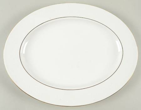 Hannah Gold 16" Oval Serving Platter