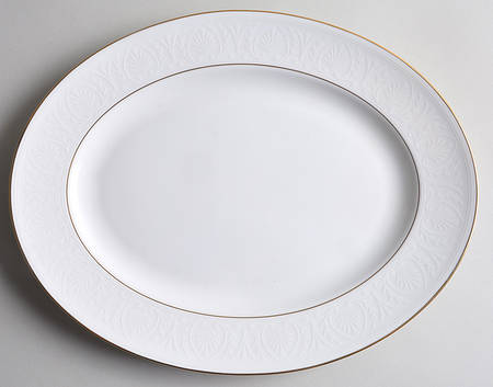 Hannah Gold 13" Oval Serving Platter