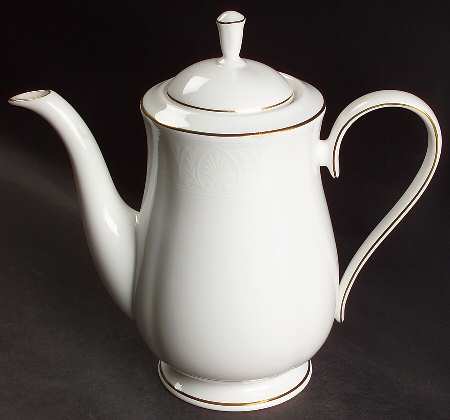 Hannah Gold Coffee Pot & Lid