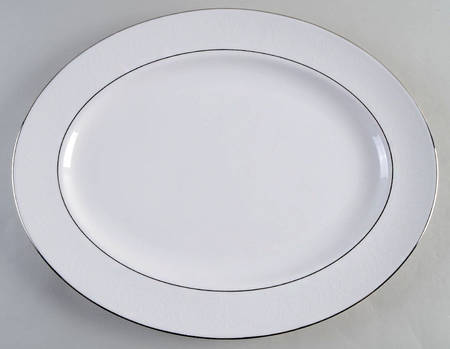 Hannah Platinum 16" Oval Serving Platter
