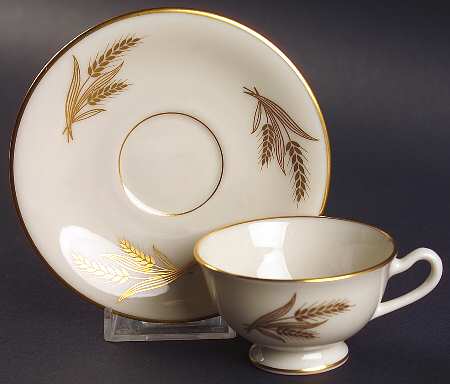 Harvest Footed Demitasse Cup & Saucer Set