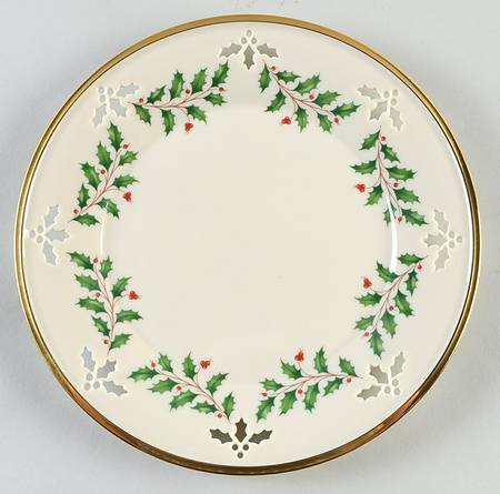 Holiday (Dimension) Pierced Accent Luncheon Plate