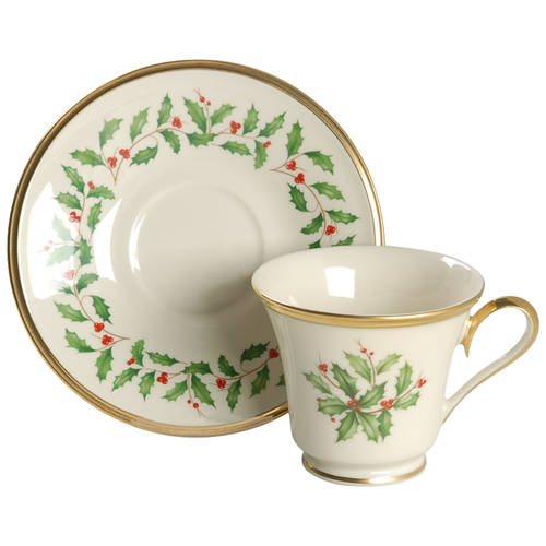 Holiday (Dimension) Footed Cup & Saucer Set