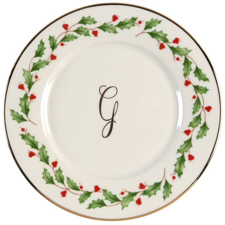 Holiday (Dimension) Accent Bread & Butter Plate Mono "G"