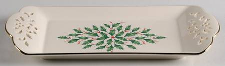 Holiday (Dimension) 12" Pierced Tidbit Tray