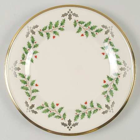 Holiday (Dimension) Pierced Accent Luncheon Plate
