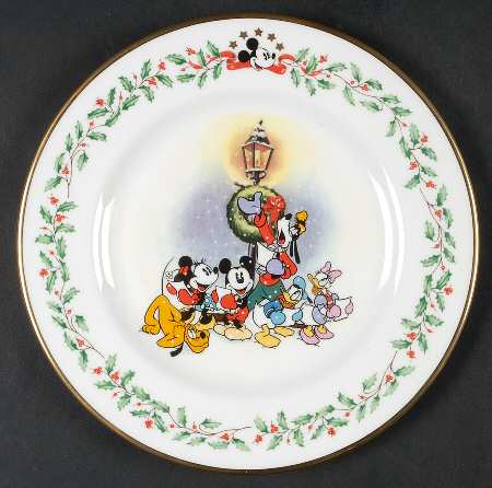 Holiday (Dimension) White Disney Accent Salad Plate