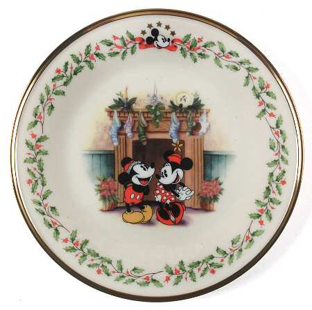 Holiday (Dimension) Ivory Disney Accent Salad Plate