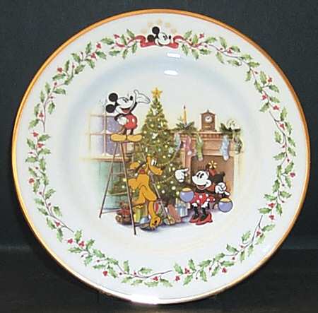 Holiday (Dimension) White Disney Accent Salad Plate