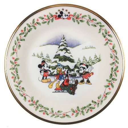 Holiday (Dimension) Ivory Disney Accent Salad Plate