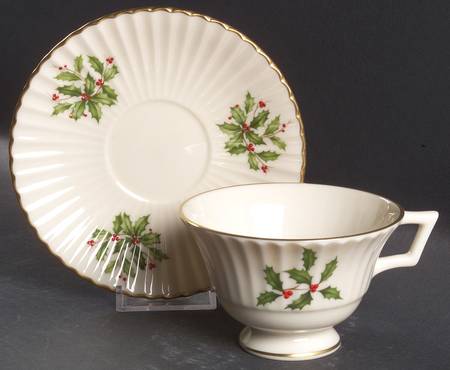 Holiday (Dimension) Footed Cup & Saucer Set