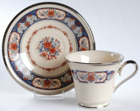 Footed Cup & Saucer Set