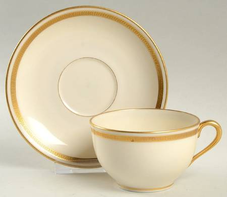 J53 Flat Cup & Saucer Set by Lenox