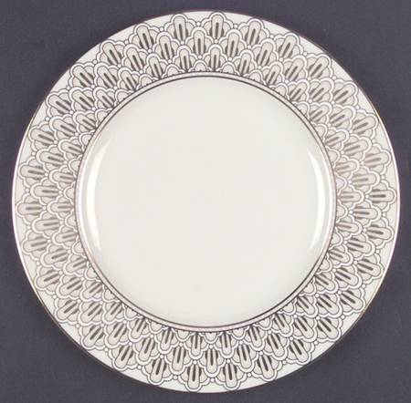Jacquard Gold Accent Luncheon Plate