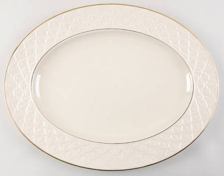Jacquard Gold 16" Oval Serving Platter