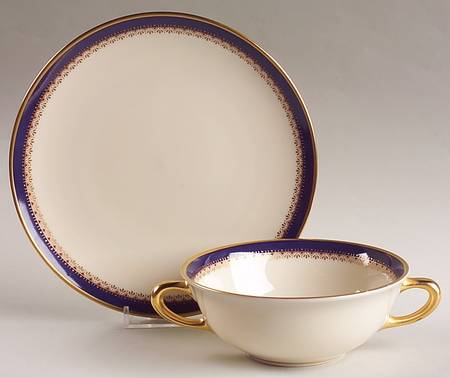 Jefferson Flat Cream Soup Bowl & Saucer Set
