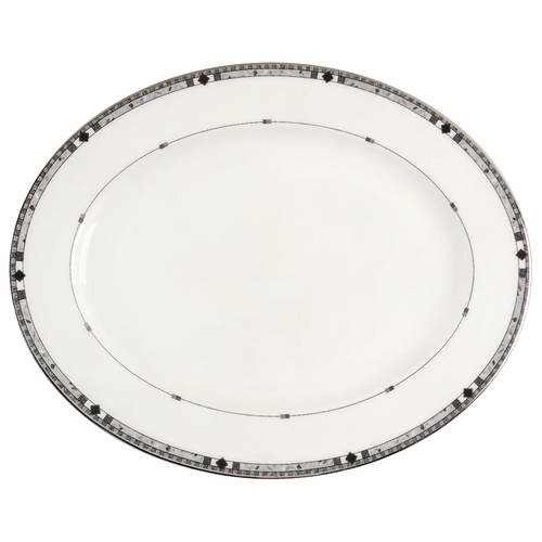 Kara 16" Oval Serving Platter by Lenox