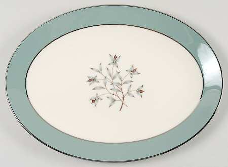 Kingsley 13" Oval Serving Platter by Lenox