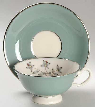Kingsley Footed Cup & Saucer Set by Lenox
