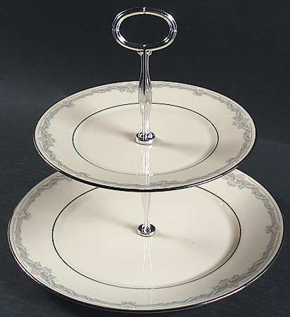 Kingston 6 5/8"-10"  2 Tiered Serving Tray (Dp, Sp) HC