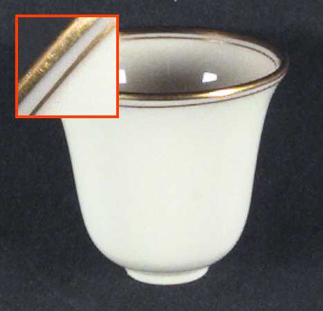 Lenox Liners (Cream, Gold Trim) Decoration #86 Bell Shape Demitasse Liner