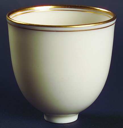 Lenox Liners (Cream, Gold Trim) Decoration #86 Shape 1 Egg Cup Liner