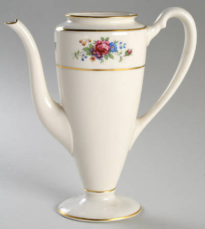 Lenox Rose Shape 741 Coffee Pot No Lid by Lenox