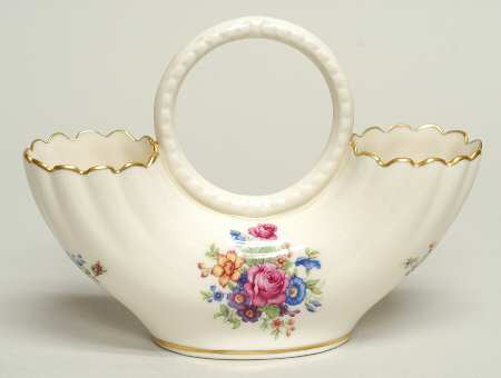 Lenox Rose Flower Holder with Center Handle