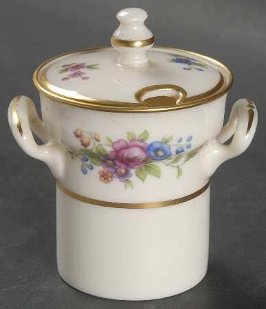 Lenox Rose Mustard Jar & Lid