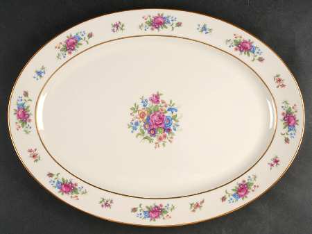 Lenox Rose 17" Oval Serving Platter