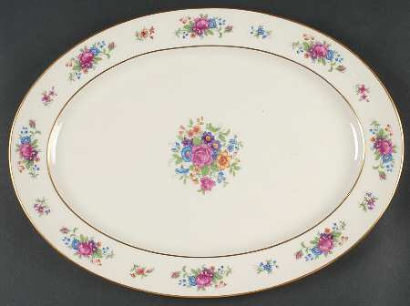Lenox Rose 16" Oval Serving Platter