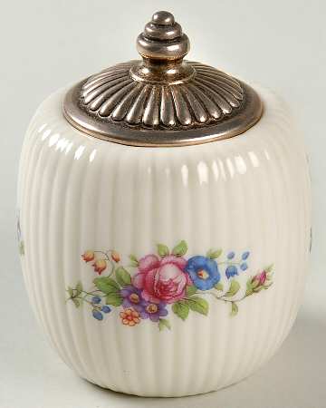 Lenox Rose Jam/Jelly & Sterling Lid