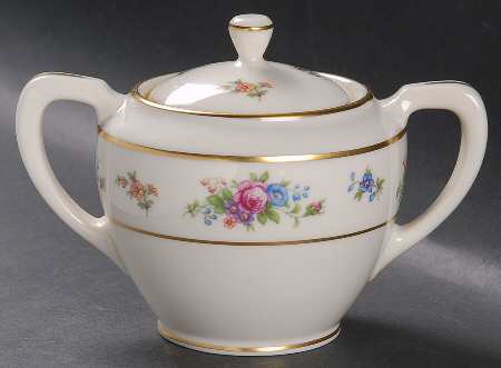 Lenox Rose Sugar Bowl & Lid