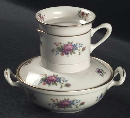 Lenox Rose 4 Pc Combination Cereal Set (Handled Bowl)