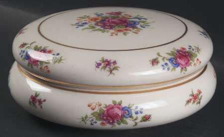 Lenox Rose 8" Round Bon Bon & Lid by Lenox